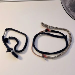 Set of Two Rope Bracelets